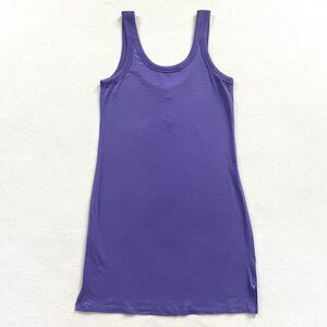 Lululemon Classic-Fit Cotton-Blend Scoop Dress Charged Indigo Solid Purple 2